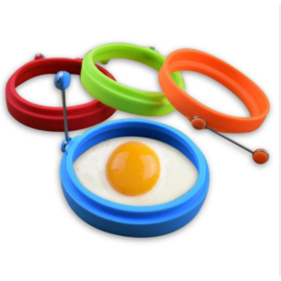 4 anneaux ronds en silicone pour la cuisson des œufs