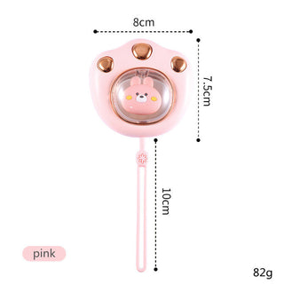 Buy pink Portable Cat Paw Shape Electric Rechargeable Hand Warmer