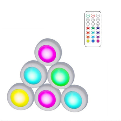 Lampes poussoirs à DEL autocollantes de 16 couleurs avec télécommande
