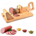 homeandgadget Home 19th Century Wooden Sausage Cutter & Salami Slicer Machine