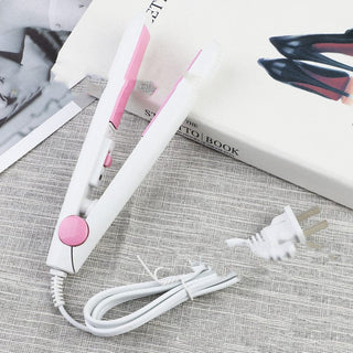 homeandgadget Home White / 220V US 2-In-1 Hair Curler and Straightener