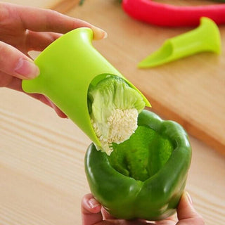 homeandgadget Home 2-Pcs Bell Pepper Corer Seed Removing Tool