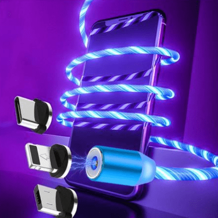 homeandgadget Home 3-in-1 Magnetic LED Charging Cable