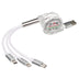 homeandgadget Home Silver 3-in-1 Retracting USB Cable Data Charger