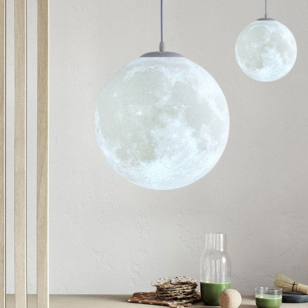 homeandgadget Home 3D Hanging Moon Lamp For Home Decor