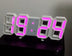 homeandgadget Home Bold pink / Power plug 3D Led Digital Clock Limited Edition