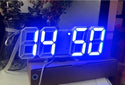 homeandgadget Home White body blue word / USB cable 3D Led Digital Clock Limited Edition