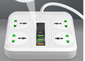 homeandgadget Home 4 Port USB and Universal Outlet Charging Station
