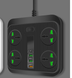 homeandgadget Home Black / US 4 Port USB and Universal Outlet Charging Station