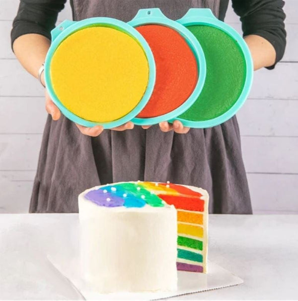 homeandgadget Home 8" Silicone Rainbow Cake Mold