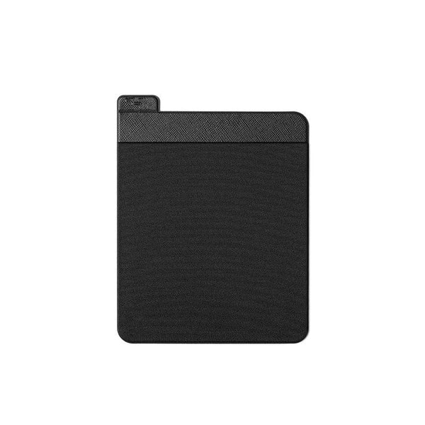homeandgadget Home Black Adhesive Pocket Laptop Storage for External Hard Drives & Pens