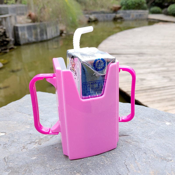homeandgadget Home Red Adjustable No Squeeze Juice Box Holder