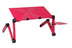 homeandgadget Red Adjustable Standing Desk
