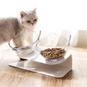 homeandgadget Home Anti-Vomiting Orthopedic Cat Bowl For Food & Water, Plastic Material