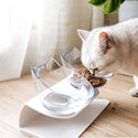 homeandgadget Home Anti-Vomiting Orthopedic Cat Bowl For Food & Water, Plastic Material