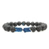 homeandgadget Blue / One Size Arrow Lava Stone Bracelet