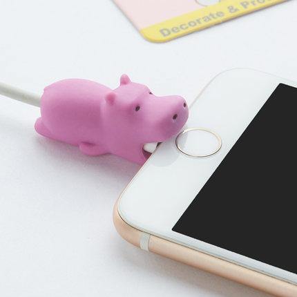 homeandgadget Hippo Baby Animals Cable Protector