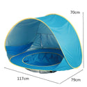 homeandgadget Blue Baby Pop-Up Beach Tent