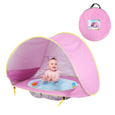 homeandgadget Pink Baby Pop-Up Beach Tent