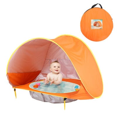 homeandgadget Orange Baby Pop-Up Beach Tent