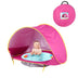 homeandgadget Rose Red Baby Pop-Up Beach Tent