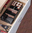 homeandgadget Battery Storage Organizer with Tester