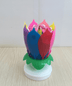 homeandgadget Colorful Blooming Musical Candle
