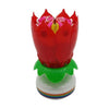 homeandgadget Red Blooming Musical Candle