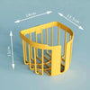 homeandgadget Home Yellow Cage Toilet Paper Holder