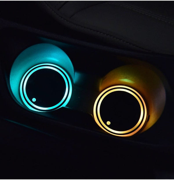 homeandgadget Home Car LED Cup Holder Coasters