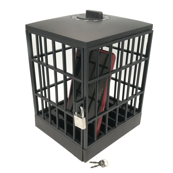 homeandgadget Home Black Cell Phone Jail Timed Box