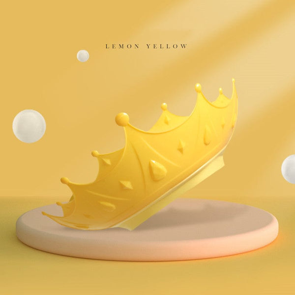 homeandgadget Home Crown Lemon Yellow / Style1 Children Smart Crown Shower Cap