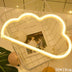 homeandgadget Home Yellow Cloud Neon Light Sign For Luxury Décor Vibes