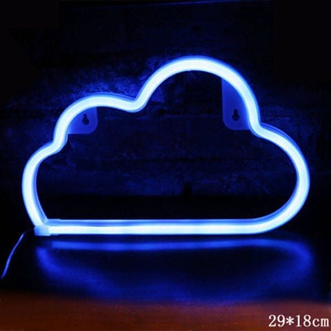 homeandgadget Home Blue Cloud Neon Light Sign For Luxury Décor Vibes