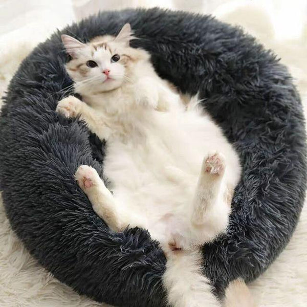 homeandgadget Comfy Faux Fur Pet Bed