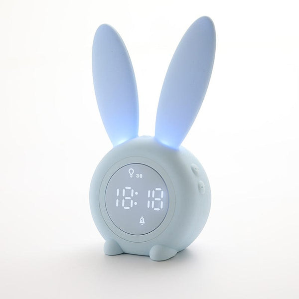homeandgadget Home Blue Creative Rabbit Ear Alarm Clock