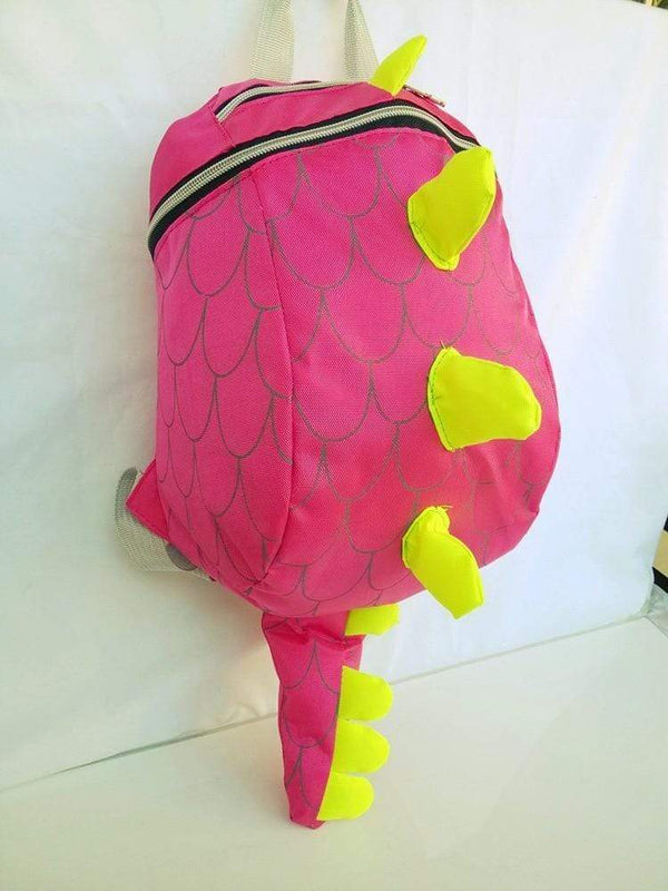homeandgadget Pink Dino Kids Backpack