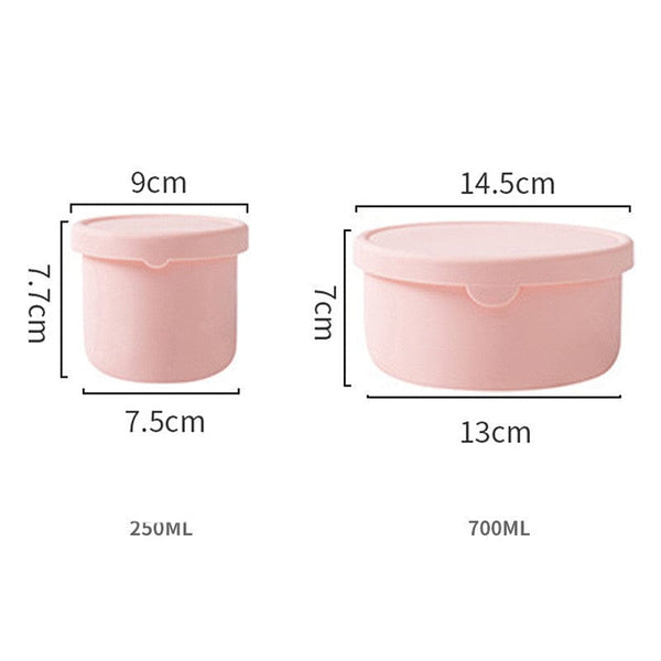 homeandgadget Home Pink / 700ml Eco-Friendly Silicone Bowl Lunch Box