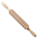 homeandgadget D Embossed Holiday Rolling Pins