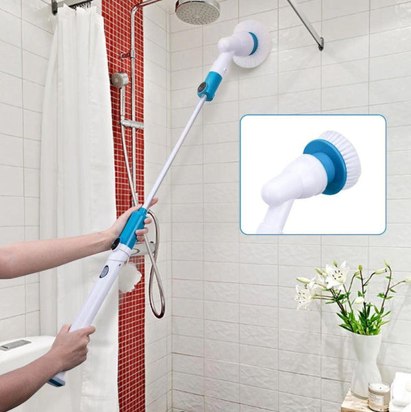 homeandgadget Extendable Cordless Power Scrubber For Bathrooms & Kitchen