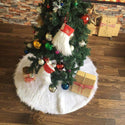 homeandgadget Faux Fur Christmas Tree Skirt