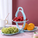 homeandgadget Home Blue Foldable 3-Ply Fruit Plate