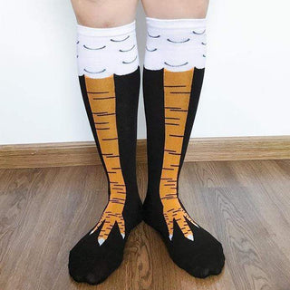 homeandgadget Black/Middle Funny Chicken Feet Socks Unisex