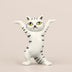 homeandgadget Home Gray cat Funny Sassy Dancing Cat Airpod Holder