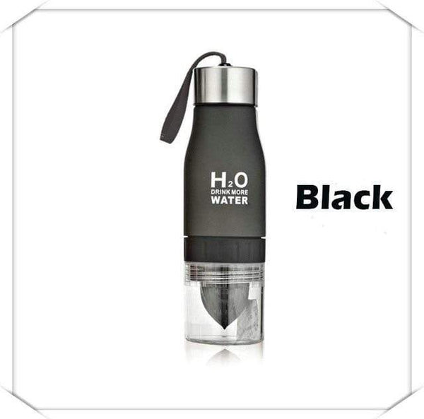 homeandgadget 650ML / Black H2O Fruit Infusion Water Bottle