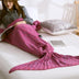 homeandgadget Rose Red / Small Handmade Mermaid Tail Snuggle Blanket