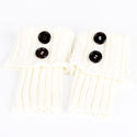 homeandgadget White Knit Boot Toppers