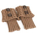 homeandgadget Khaki Knit Boot Toppers