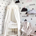 homeandgadget Home White Lace Princess Crib Canopy