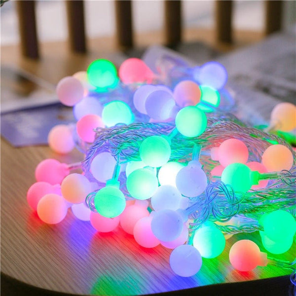 homeandgadget Home Colorful / 3M/20 Lights LED Ball String Lights For Indoor & Outdoor Décor